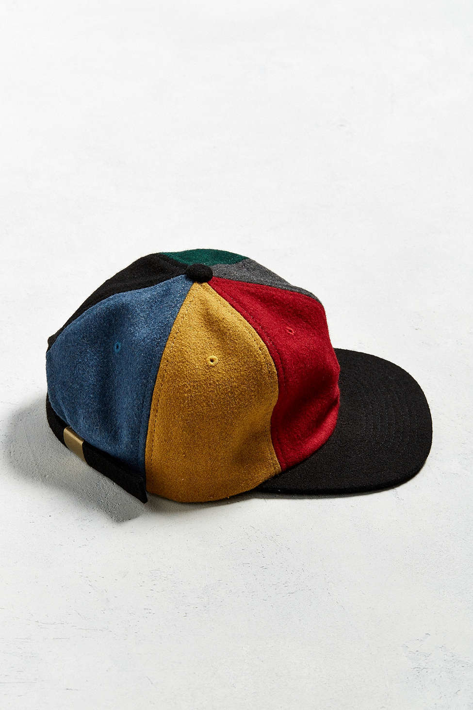 Stussy Multicolor Melton Wool Strapback Hat for Men | Lyst
